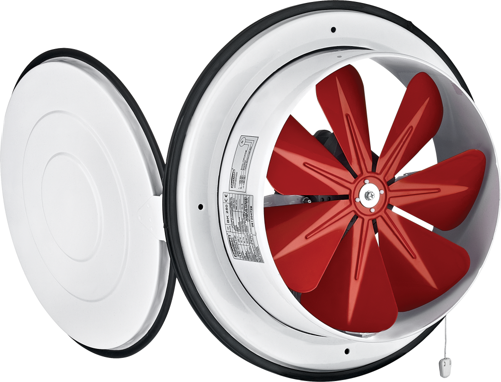 Bvn Bahçıvan Bk 200 Aksiyel Kapaklı Duvar/Pencere Aspiratörü (780m³/h)