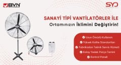 BVN Bahçıvan BSV 600 Sanayi Tipi Ayaklı Vantilatör [11000m³/h]